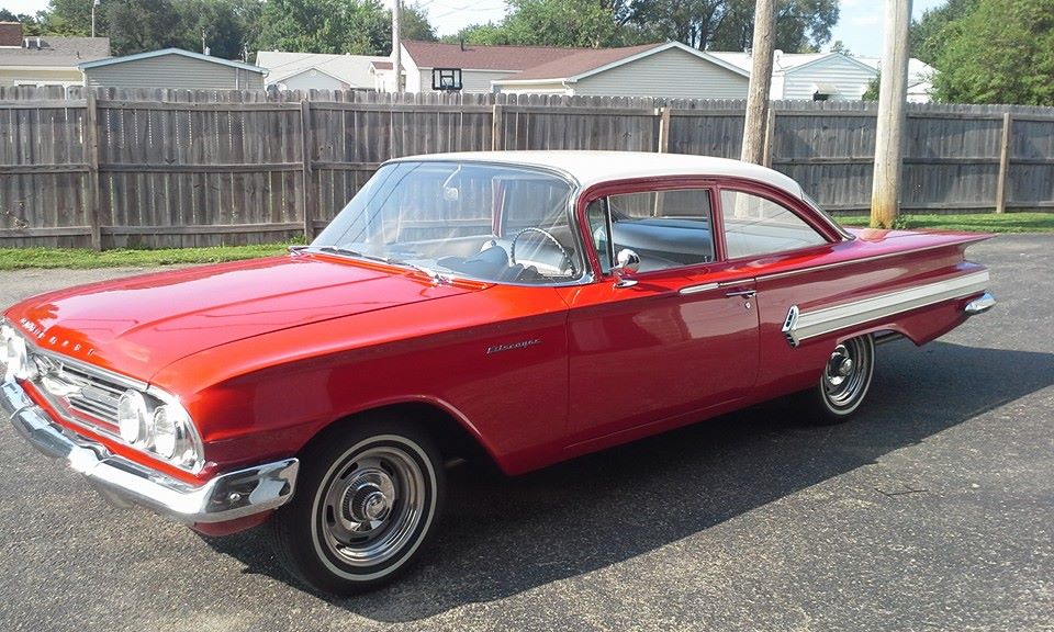 Red vintage car