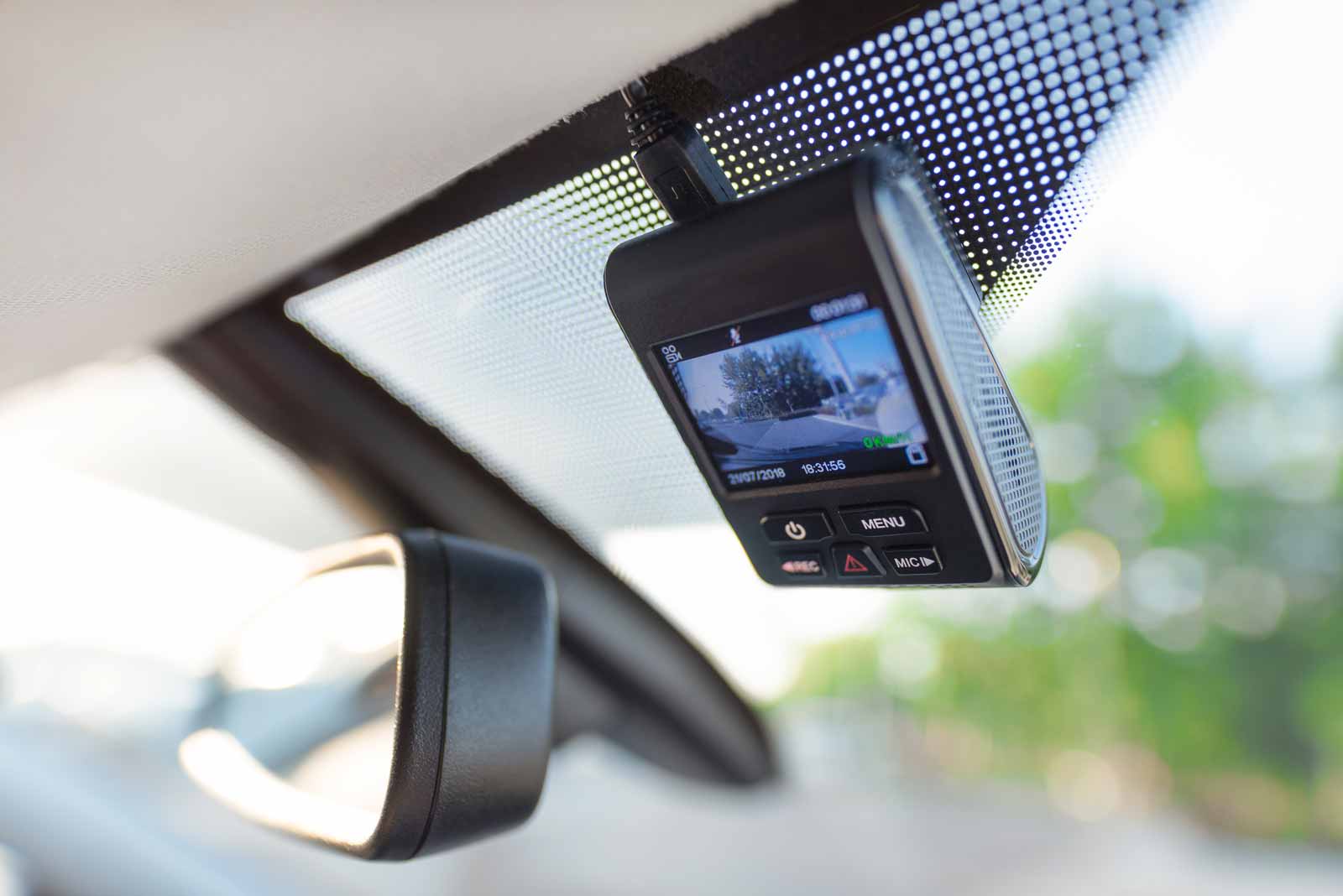 Dashboard camera installed in car by Hear Me Coming Audio
